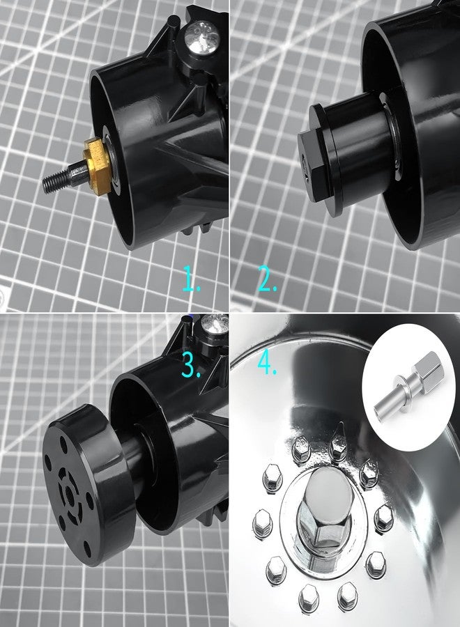 JGGZONE 4Pcs RC Front Wheel Hex Adapter Extenders + 15mm Offset Extension Hex Drive Adapter Combiner Coupler Wheel Wideners for 1/10 Tamiya Clod Buster-4×4×4 RC Upgrades - Image 5